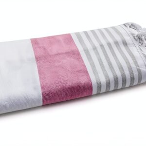 Telo mare Alpes Blanc Pestamal 100% cotone egiziano 90 x 170 cm-0