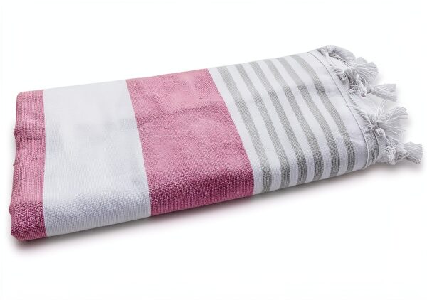 Telo mare Alpes Blanc Pestamal 100% cotone egiziano 90 x 170 cm-0