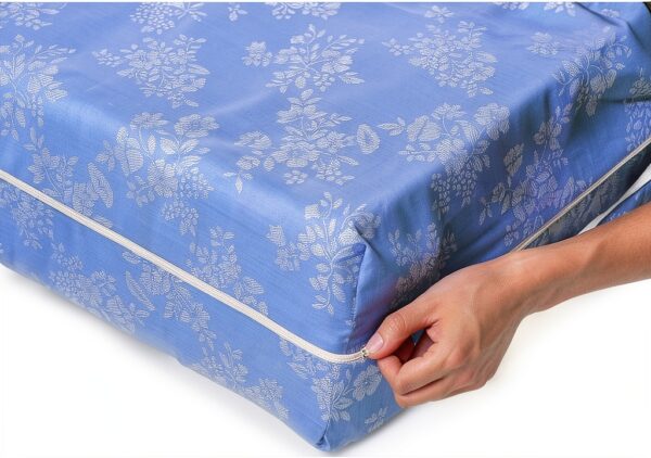 Coprimaterasso Alpes Blanc Integrale Blu 160x200 Tessuto-0