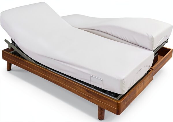Coprimaterasso Alpes Blanc in cotone 200 g/m² - Bianco 200x160 cm-2