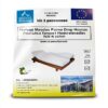 Coprimaterasso Alpes Blanc in cotone 200 g/m² - Bianco 200x160 cm-4