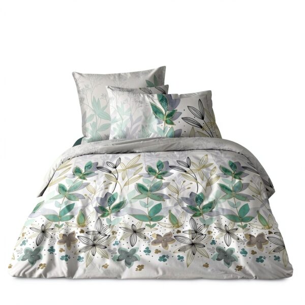Alpes Blanc - Set di lenzuola Summer Flower 3-4 pezzi, 100% cotone-0