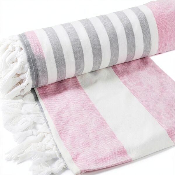 Telo mare Alpes Blanc Pestamal 100% cotone egiziano 90 x 170 cm-2