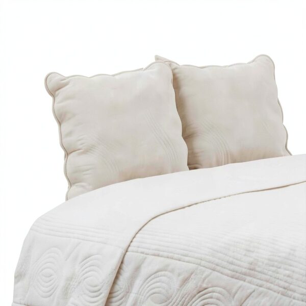 Alpes Blanc Copriletto Bianco – 2 coperti-2