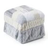 Copriletto Alpes Blanc Rayons Douceur 230x250 cm + 2 federe 65x65 cm-1