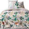 Alpes Blanc - Set di lenzuola Summer Flower 3-4 pezzi, 100% cotone-1