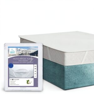 Coprimaterasso Alpes Blanc Antiacaro Spugna 140x190 Bianco-0