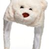 Les Alpes Cappello Peluche Invernale Funny Orso Polare, 30x40cm - 218 012-0