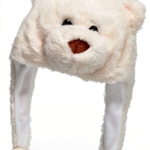 Les Alpes Cappello Peluche Invernale Funny Orso Polare, 30x40cm - 218 012-0