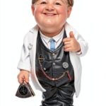 Les Alpes Caricatura di MESTIERO Medico/Dottore H. 18 CM- Collezione Funny Collezione Stratford Art. 01777041-0