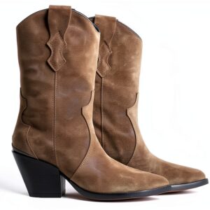 ALPE - Stivaletto Texano Taupe-0