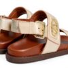 ALPE Sandali in Pelle Dorata Isabela Donna Oro-3