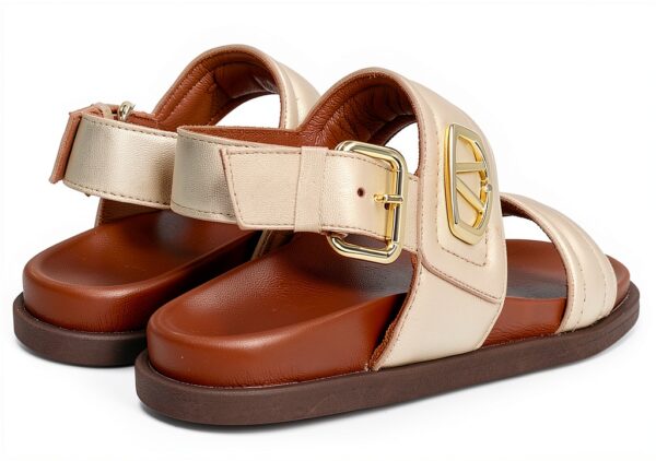 ALPE Sandali in Pelle Dorata Isabela Donna Oro-3