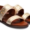 ALPE Sandali in Pelle Dorata Isabela Donna Oro-2