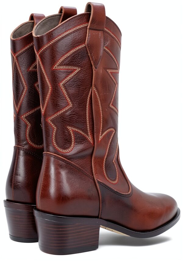 ALPE Stivali in pelle marrone Queens-2
