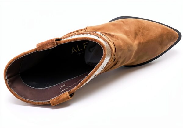 Alpe Western 11 Marrone - Stivali Donna in Pelle Scamosciata-6