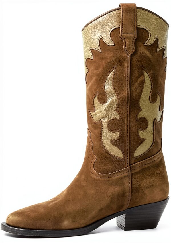 Alpe Western 11 Marrone - Stivali Donna in Pelle Scamosciata-1