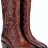 ALPE Stivali in pelle marrone Queens-1